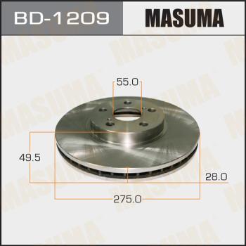 MASUMA BD-1209 - Əyləc Diski furqanavto.az