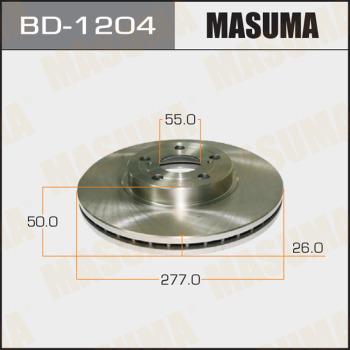 MASUMA BD-1204 - Əyləc Diski furqanavto.az