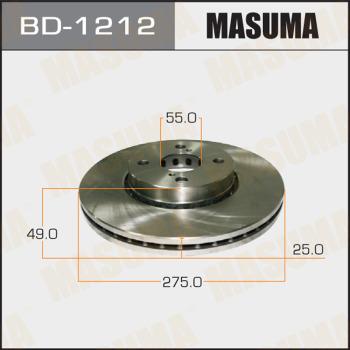 MASUMA BD-1212 - Əyləc Diski furqanavto.az