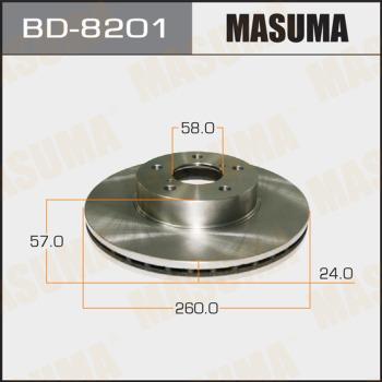 MASUMA BD-8201 - Əyləc Diski furqanavto.az