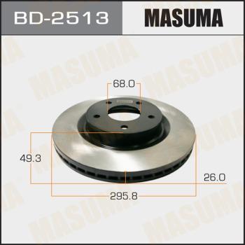 MASUMA BD-2513 - Əyləc Diski furqanavto.az