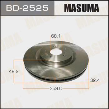 MASUMA BD-2525 - Əyləc Diski furqanavto.az