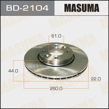 MASUMA BD-2104 - Əyləc Diski furqanavto.az