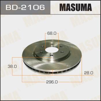 MASUMA BD-2106 - Əyləc Diski furqanavto.az