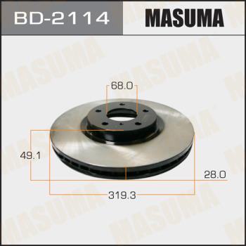 MASUMA BD-2114 - Əyləc Diski furqanavto.az