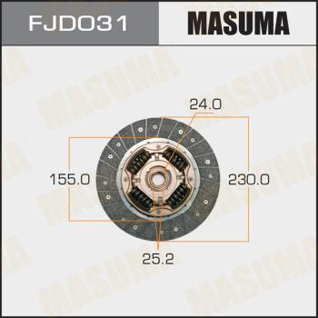 MASUMA FJD031 - Debriyaj diski furqanavto.az