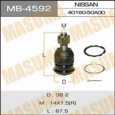 MASUMA MB-4592 - Billi birləşmə furqanavto.az
