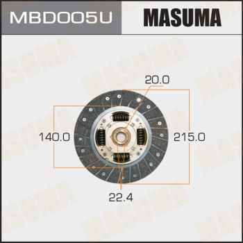 MASUMA MBD005U - Debriyaj diski furqanavto.az