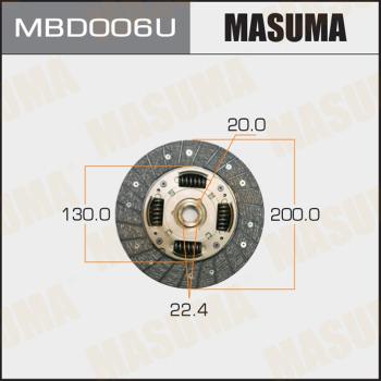 MASUMA MBD006U - Debriyaj diski furqanavto.az