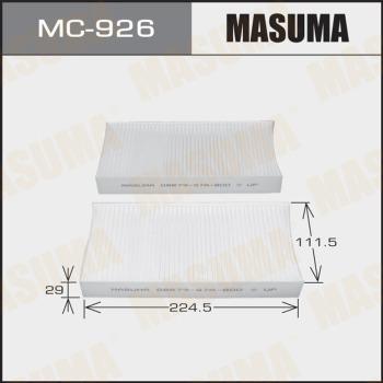 MASUMA MC-926 - Filtr, daxili hava furqanavto.az