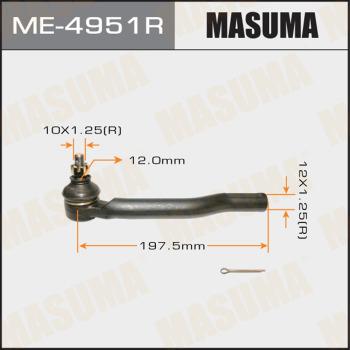 MASUMA ME-4951R - Bağlama çubuğunun sonu furqanavto.az