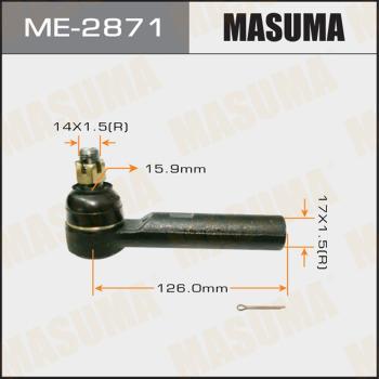 MASUMA ME-2871 - Bağlama çubuğunun sonu furqanavto.az