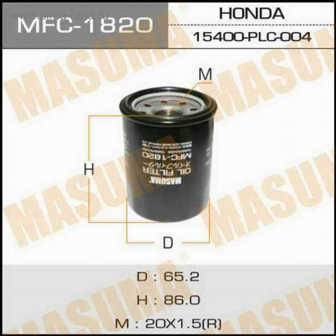 MASUMA MFC-1820 - Yağ filtri furqanavto.az