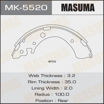 MASUMA MK-5520 - Əyləc Başlığı Dəsti furqanavto.az