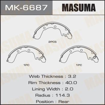 MASUMA MK-6687 - Əyləc Başlığı Dəsti furqanavto.az