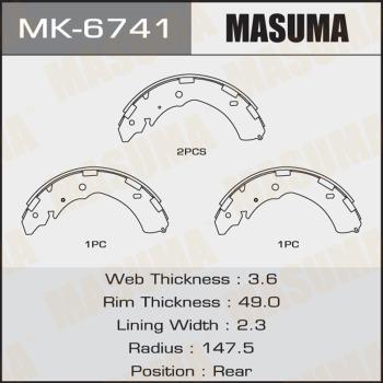 MASUMA MK-6741 - Əyləc Başlığı Dəsti furqanavto.az