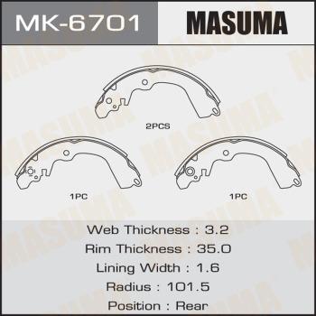 MASUMA MK-6701 - Əyləc Başlığı Dəsti furqanavto.az