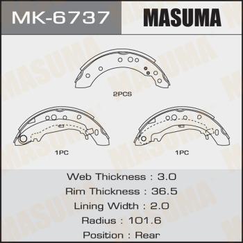 MASUMA MK-6737 - Əyləc Başlığı Dəsti furqanavto.az