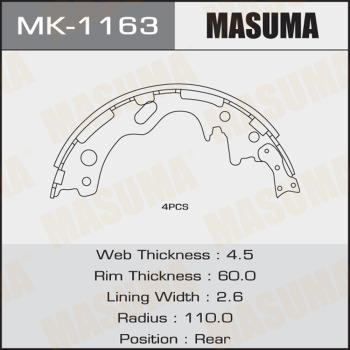 MASUMA MK-1163 - Əyləc Başlığı Dəsti furqanavto.az