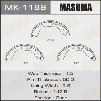 MASUMA MK-1189 - Əyləc Başlığı Dəsti furqanavto.az