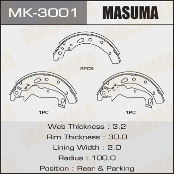 MASUMA MK-3001 - Əyləc Başlığı Dəsti furqanavto.az
