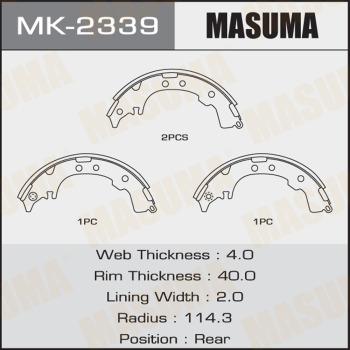 MASUMA MK-2339 - Əyləc Başlığı Dəsti furqanavto.az