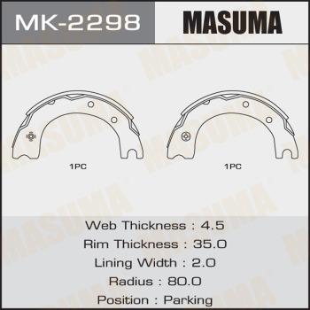 MASUMA MK-2298 - Əyləc Başlığı Dəsti furqanavto.az