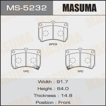 MASUMA MS-5232 - Əyləc Başlığı Dəsti furqanavto.az