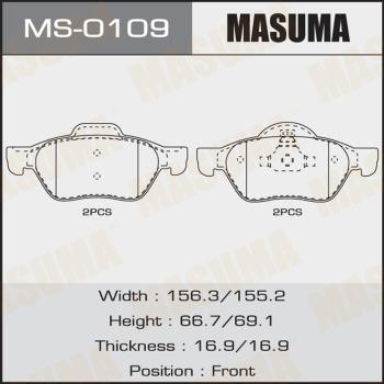 MASUMA MS-0109 - Əyləc Başlığı Dəsti furqanavto.az