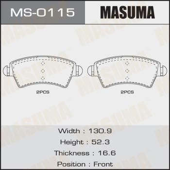 MASUMA MS-0115 - Əyləc Başlığı Dəsti furqanavto.az