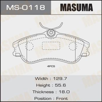 MASUMA MS-0118 - Əyləc Başlığı Dəsti furqanavto.az