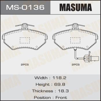 MASUMA MS-0136 - Əyləc Başlığı Dəsti furqanavto.az