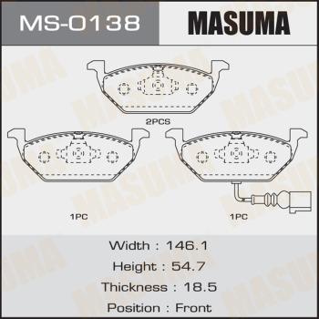 MASUMA MS-0138 - Əyləc Başlığı Dəsti furqanavto.az