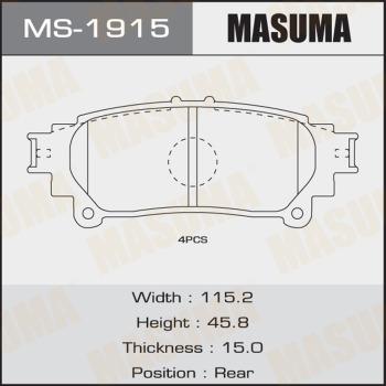 MASUMA MS-1915 - Əyləc Başlığı Dəsti furqanavto.az
