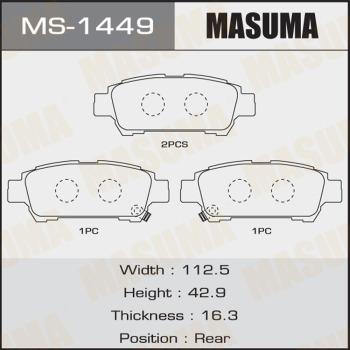 MASUMA MS-1449 - Əyləc Başlığı Dəsti furqanavto.az