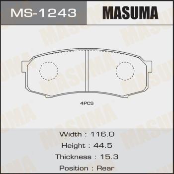 MASUMA MS-1243 - Əyləc Başlığı Dəsti furqanavto.az