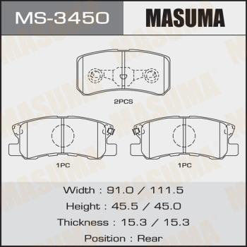 MASUMA MS-3450 - Əyləc Başlığı Dəsti furqanavto.az