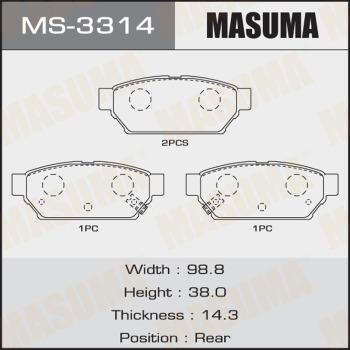 MASUMA MS-3314 - Əyləc Başlığı Dəsti furqanavto.az