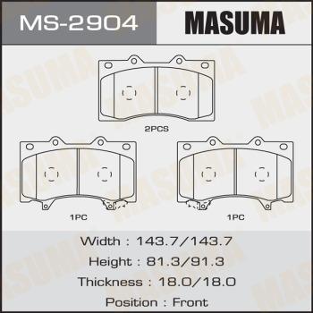 MASUMA MS-2904 - Əyləc Başlığı Dəsti furqanavto.az