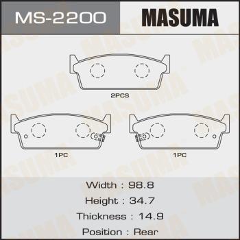 MASUMA MS-2200 - Əyləc Başlığı Dəsti furqanavto.az