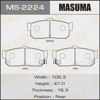 MASUMA MS-2224 - Əyləc Başlığı Dəsti furqanavto.az
