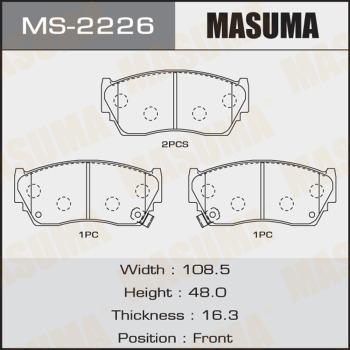 MASUMA MS-2226 - Əyləc Başlığı Dəsti furqanavto.az