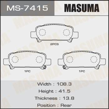 MASUMA MS-7415 - Əyləc Başlığı Dəsti furqanavto.az