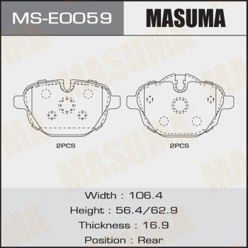 MASUMA MS-E0059 - Əyləc Başlığı Dəsti furqanavto.az