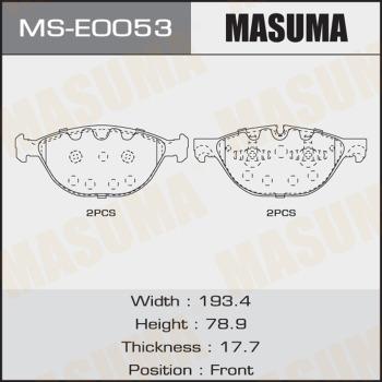 MASUMA MS-E0053 - Əyləc Başlığı Dəsti furqanavto.az