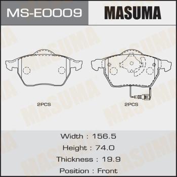 MASUMA MS-E0009 - Əyləc Başlığı Dəsti furqanavto.az
