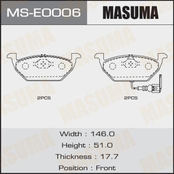 MASUMA MS-E0006 - Əyləc Başlığı Dəsti furqanavto.az