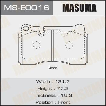 MASUMA MS-E0016 - Əyləc Başlığı Dəsti furqanavto.az