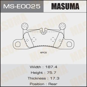 MASUMA MS-E0025 - Əyləc Başlığı Dəsti furqanavto.az