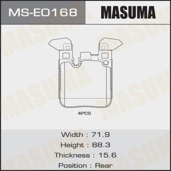 MASUMA MS-E0168 - Əyləc Başlığı Dəsti furqanavto.az